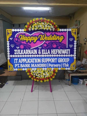 Papan Bunga di Bandara Halim Perdanakusuma